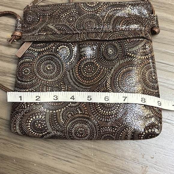 VINTAGE 90’s BAGS BY PINKY BROWN & CREAM LEATHER SMALL BAG - Picture 12 of 14